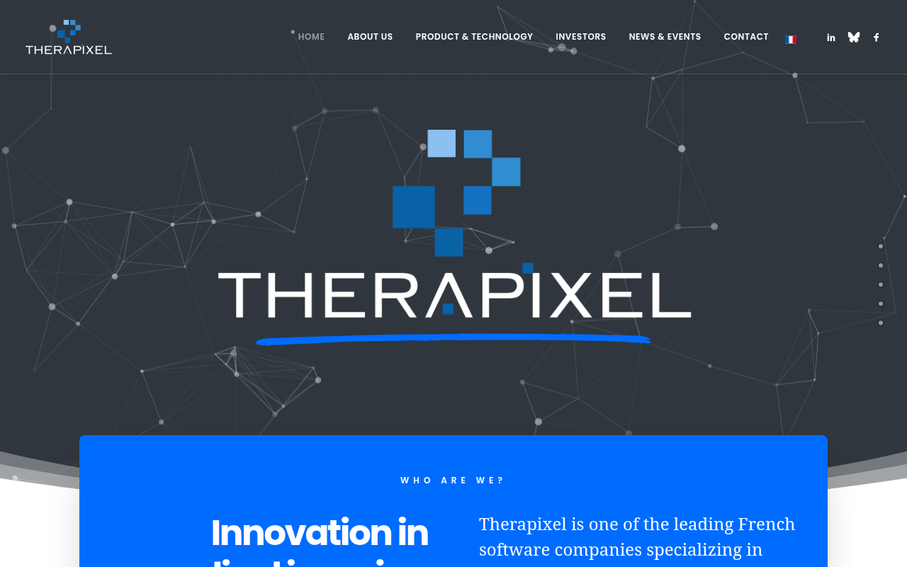 Therapixel product interface