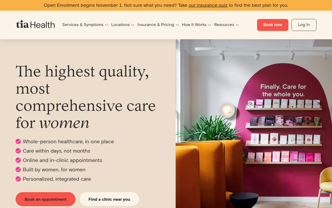 Tia homepage