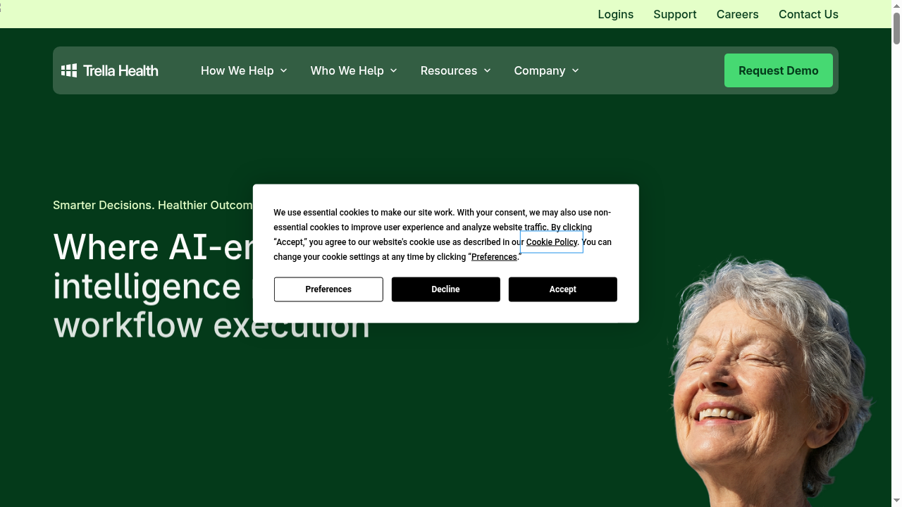 Trella Health product interface