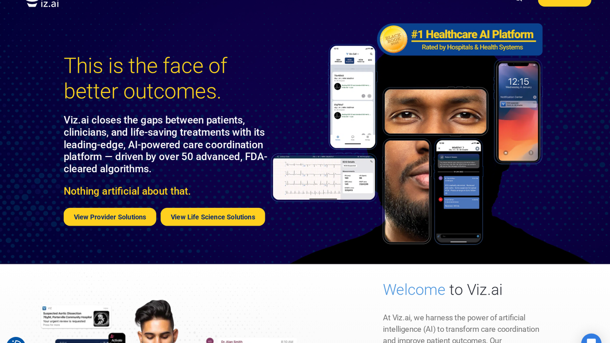 Viz.ai product interface