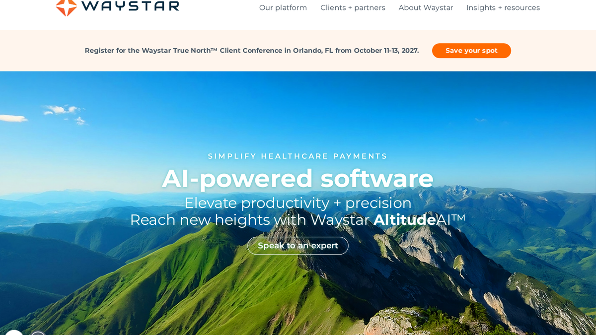 Waystar product interface