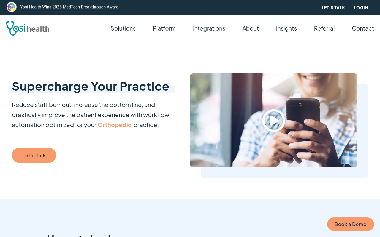 Yosi Health product interface